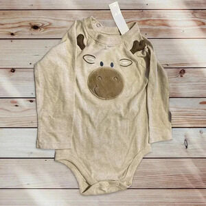 GARANIMALS SIZE 18 MONTH TAN BODYSUIT WITH DEER ON IT